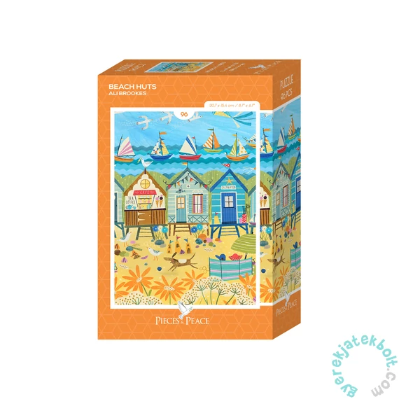 Pieces &amp; Peace 96 db-os Mini puzzle - Mini Beach Huts (0310)
