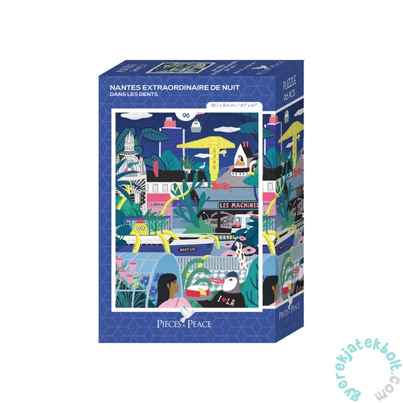 Pieces &amp; Peace 96 db-os Mini puzzle - Nantes Extraordinaire de Nuit (0306)