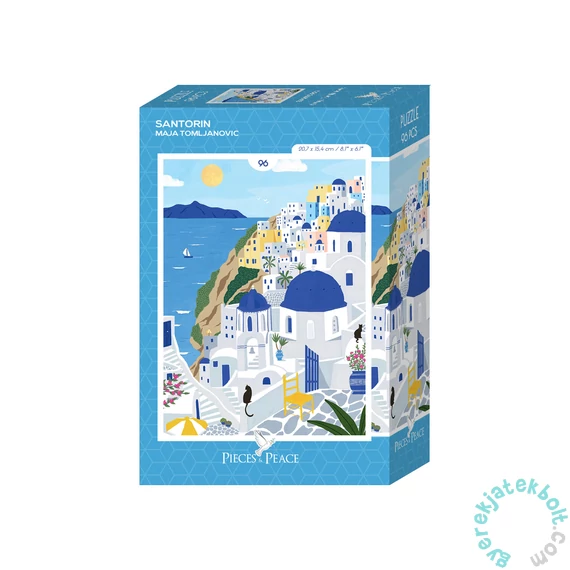 Pieces &amp; Peace 96 db-os Mini puzzle - Santorin (0307)