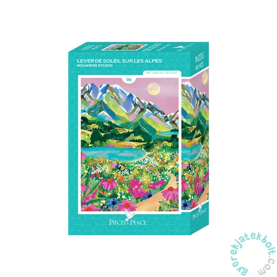 Pieces and Peace 96 db-os Mini puzzle - Lever de Soleil sur les Alpes (0276)