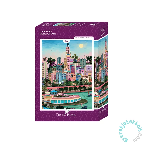 Pieces and Peace 96 db-os Mini puzzle - Chicago (0278)