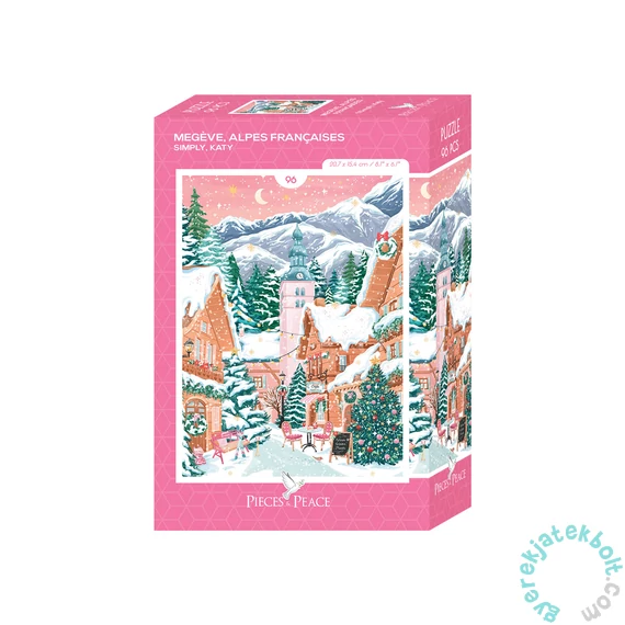 Pieces and Peace 96 db-os Mini puzzle - Megève, Alpes Françaises (0281)