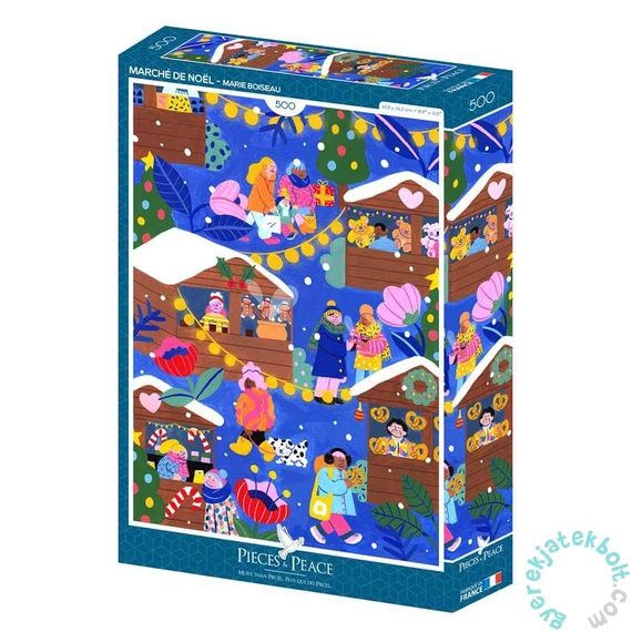 Pieces &amp; Peace 500 db-os puzzle - Christmas Market (0130)