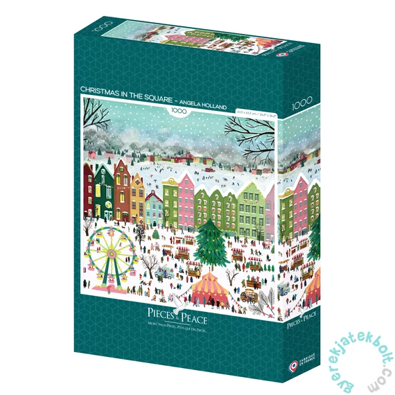 Pieces &amp; Peace 1000 db-os puzzle - Christmas in the Square (0174)