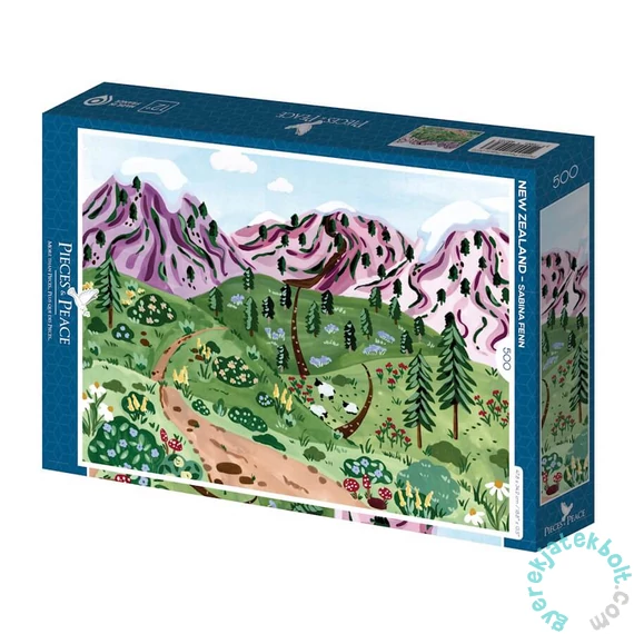Pieces &amp; Peace 500 db-os puzzle - New Zealand (0072)