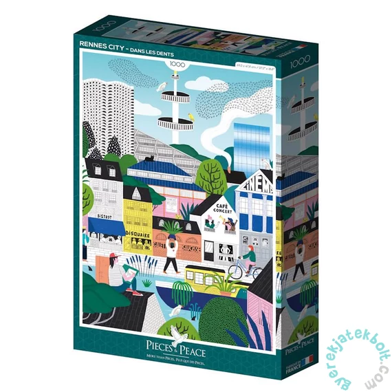 Pieces &amp; Peace 1000 db-os puzzle - Rennes City (0098)
