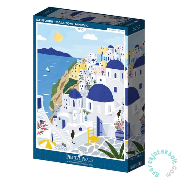 Pieces &amp; Peace 500 db-os puzzle - Santorini (0094)