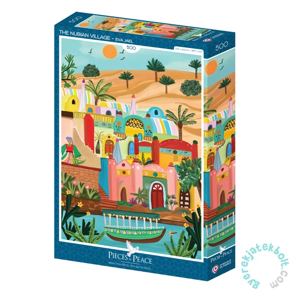 Pieces &amp; Peace 500 db-os puzzle - The Nubian Village (0162)