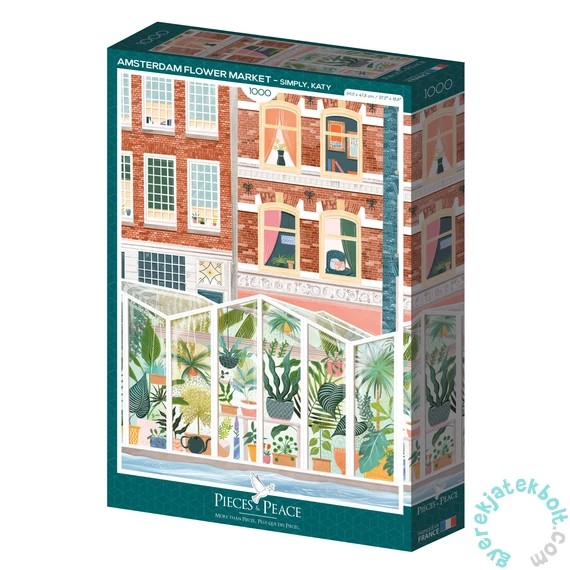 Pieces &amp; Peace 1000 db-os puzzle - Amsterdam Flower Market (0081)