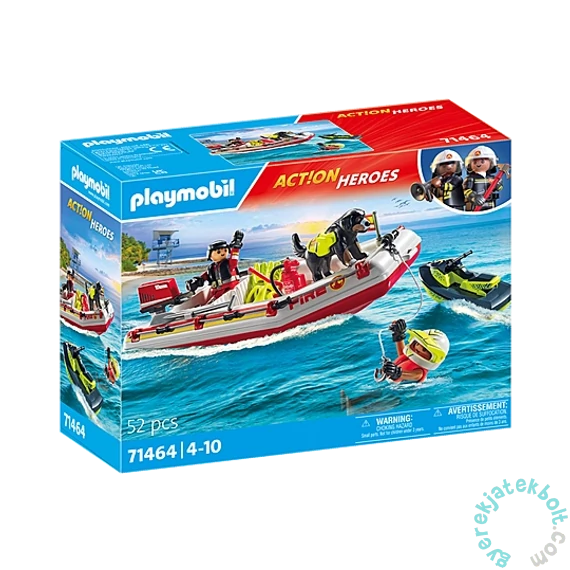 Playmobil City Action - Tűzoltóhajó, jet-sky-vel játékszett (71464)