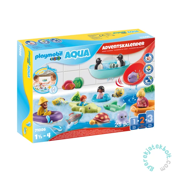 Playmobil - 1.2.3 - Aqua - Vízi móka adventi naptár játékszett