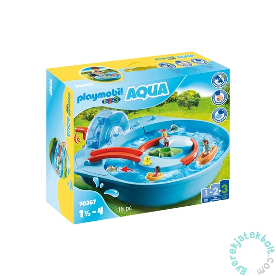 Playmobil 1.2.3 - Aqua - Csibb-csobb vízipark játékszett