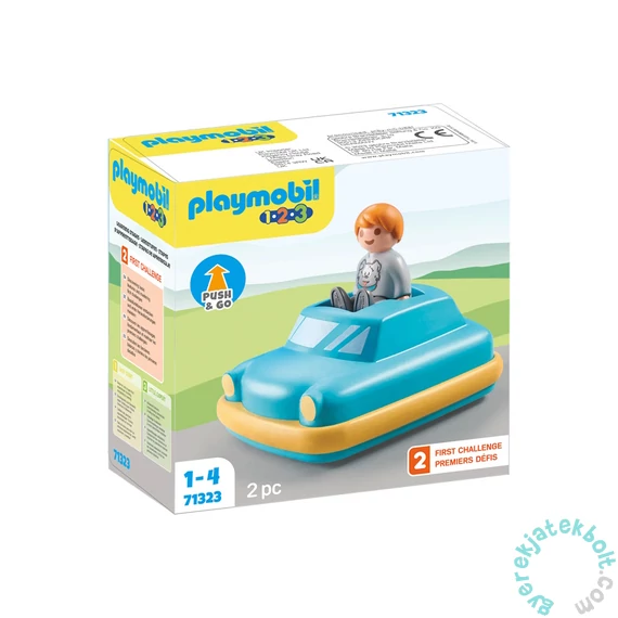 Playmobil 1.2.3 - Push and Go autó játékszett