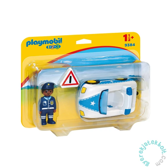 Playmobil 1.2.3 - Rendőrségi kisautó játékszett