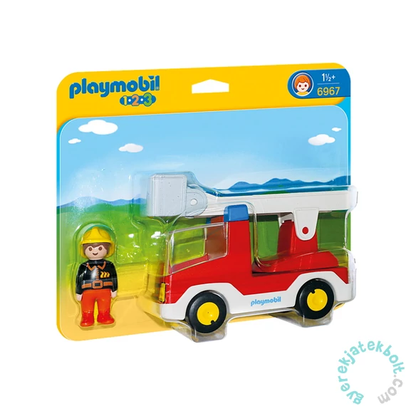 Playmobil 1.2.3 - Tűzoltásra készülök játékszett