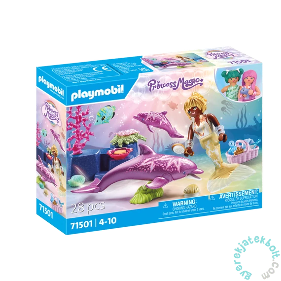 Playmobil 71501 Princess Magic Hableány delfinekkel játékszett