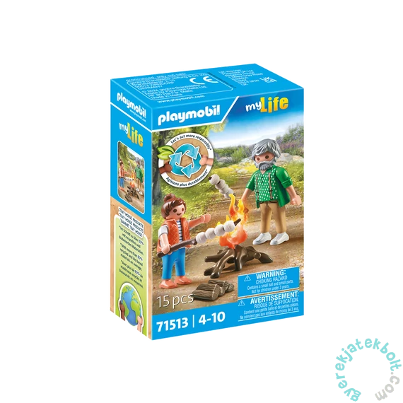 Playmobil 71513 My Life Tábortűz pillecukorral játékszett