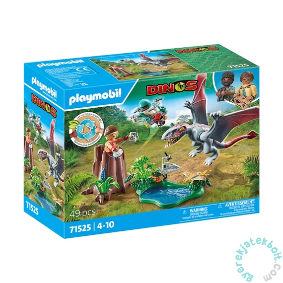 Playmobil 71525 Dinos Dimorphodon megfigyelő állomás játékszett