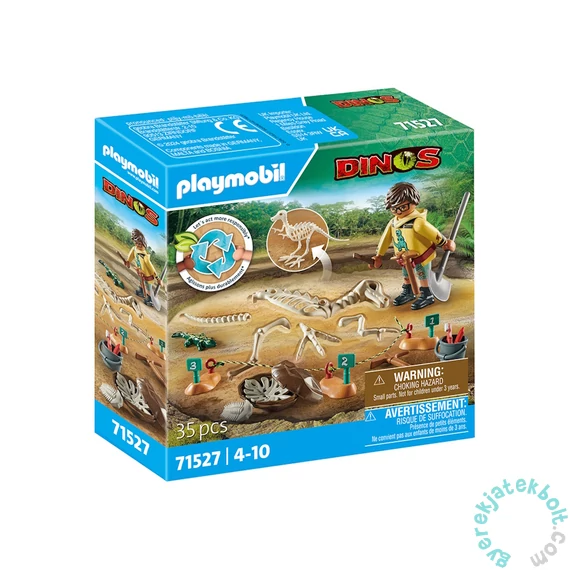 Playmobil 71527 Dinos Régészeti lelőhely dinó csontvázzal játékszett