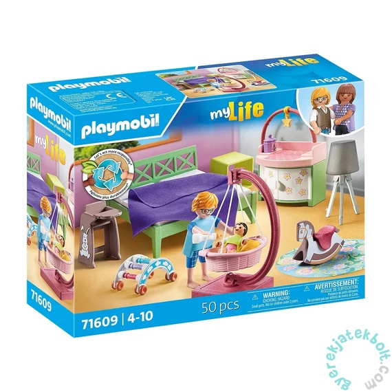 Playmobil 71609 My Life Hálószoba baba játszósarokkal játékszett