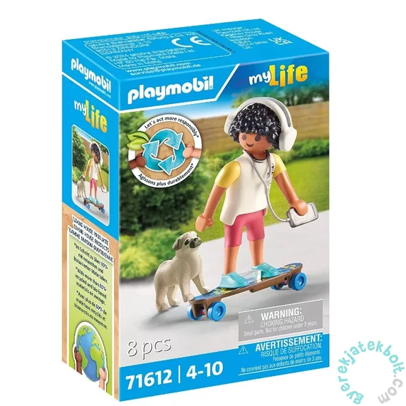 Playmobil 71612 My Life Fiú kutyussal játékszett