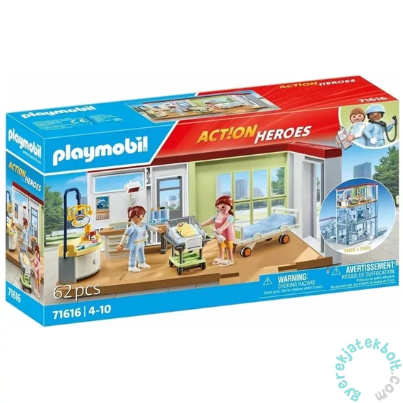 Playmobil 71616 Action Heroes Szülészet játékszett