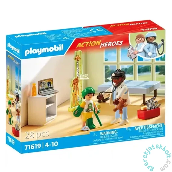 Playmobil 71619 Action Heroes Gyermekorvosi rendelő játékszett