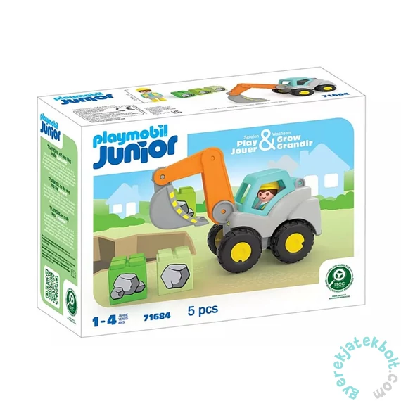 Playmobil 71684 Junior Lapátos kotrógép játékszett