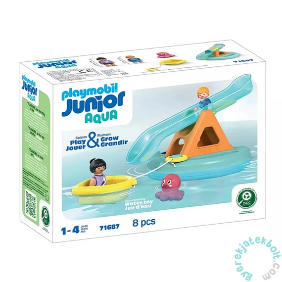 Playmobil 71687 Junior Fürdősziget vízicsúszdával játékszett