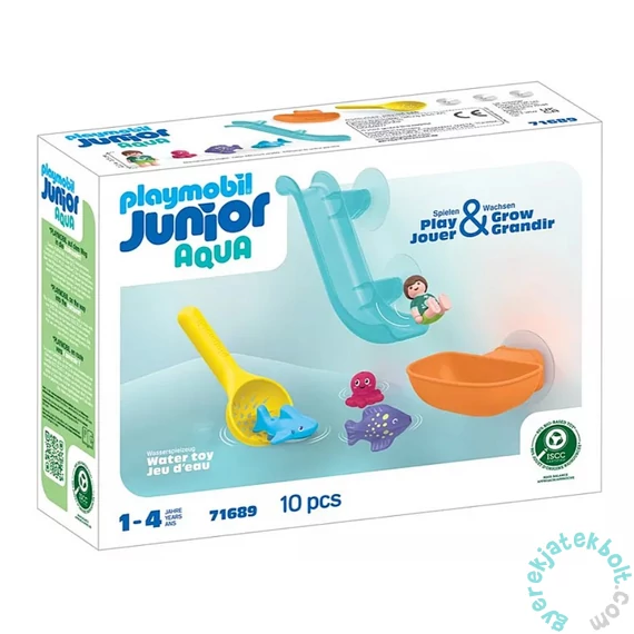 Playmobil 71689 Junior Vízi csúszda tengeri állatkákkal játékszett