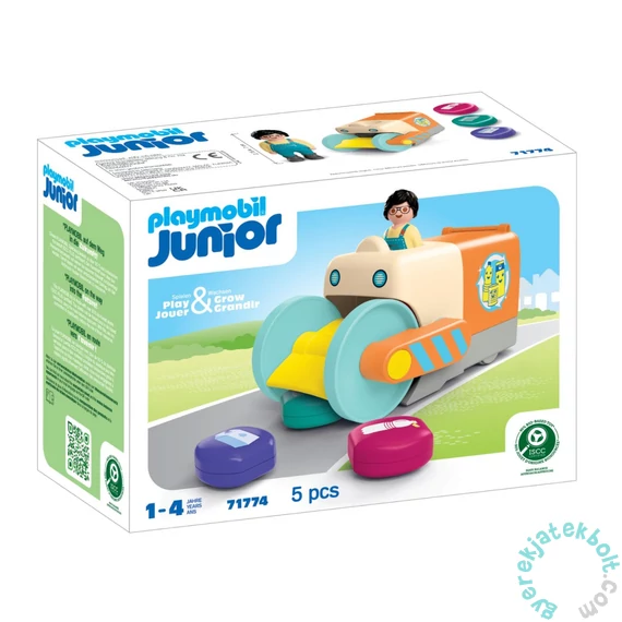 Playmobil 71774 Junior Szemétgyűjtő munkagép játékszett