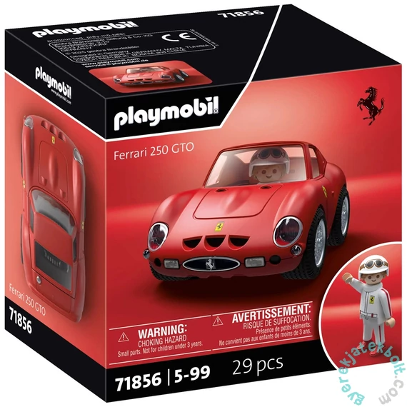Playmobil 71856 X Ferrari 250 GTO játékautó, figurával