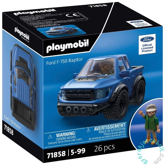 Playmobil 71858 X Ford F-150 Raptor játékautó, figurával