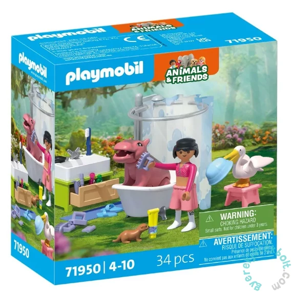 Playmobil 71950 Animal &amp; Friends Állatfürdető játékszett