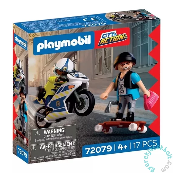 Playmobil 72079 City Action Motoros üldözés játékszett