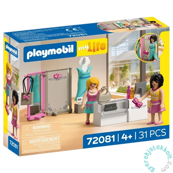 Playmobil 72081 My Life Trendi divatbolt játékszett