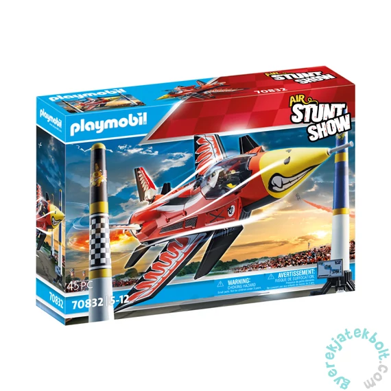 Playmobil - Air StuntShow - Légi kaszkadőrök - Sas sugárhajtású repülőgép játékszett
