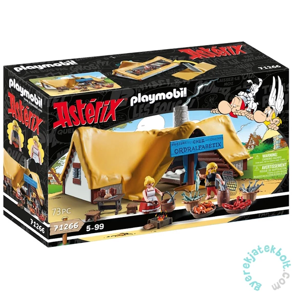 Playmobil - Asterix - Unhygienix - Analfabetix kunyhója játékszett
