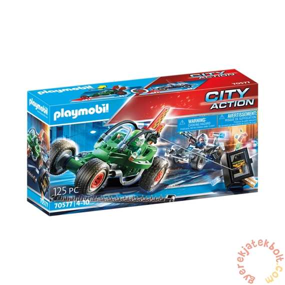 Playmobil - City Action - Rendőrségi gokart: Széfrabló nyomában játékszett