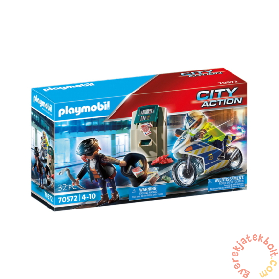 Playmobil - City Action - Rendőrségi motor - Pénztolvaj nyomában 