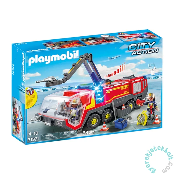 Playmobil City Action - Reptéri tűzoltóautó játékszett