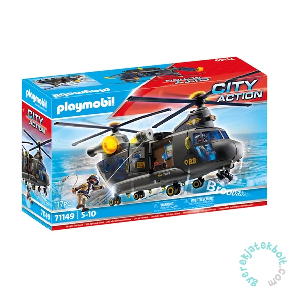 Playmobil - City Action - SWAT - Mentőhelikopter játékszett