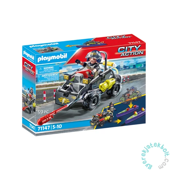 Playmobil - City Action - SWAT- Terepjáró quad játékszett