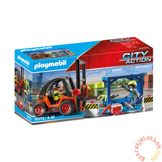 Playmobil - City Action - Targonca szállítmánnyal játékszett