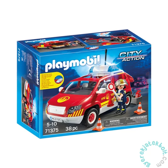 Playmobil City Action - Tűzoltó autó fénnyel és hanggal játékszett