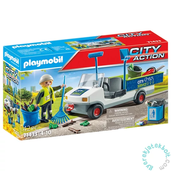 Playmobil - City Action - Várostakarítás elektromos járművel játékszett