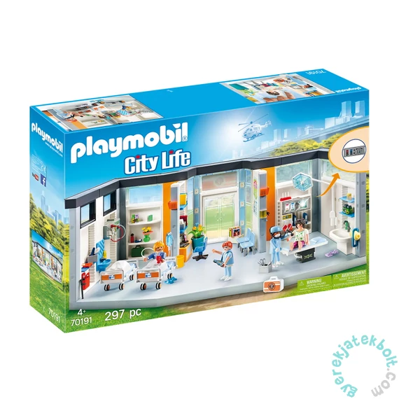 Playmobil - City Life - Berendezett kórházi szárny játékszett