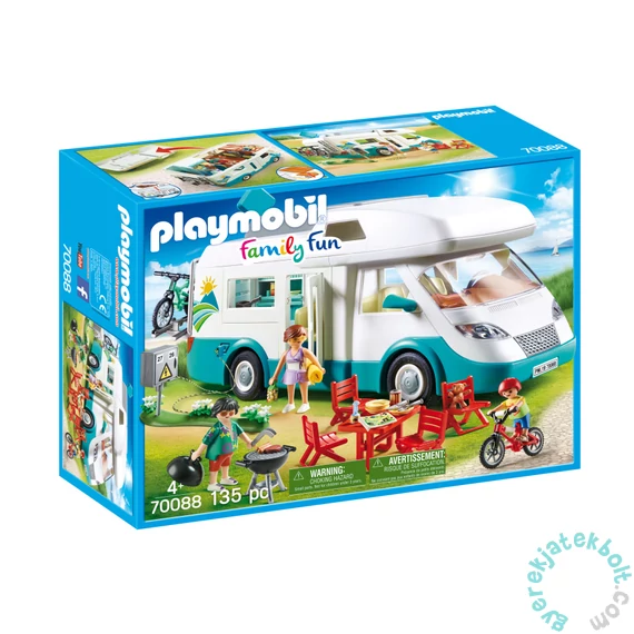 Playmobil - Family Fun - Családi lakókocsi játékszett (70088)