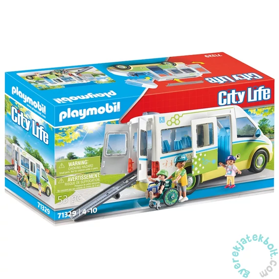 Playmobil - City Life - Iskolabusz játékszett