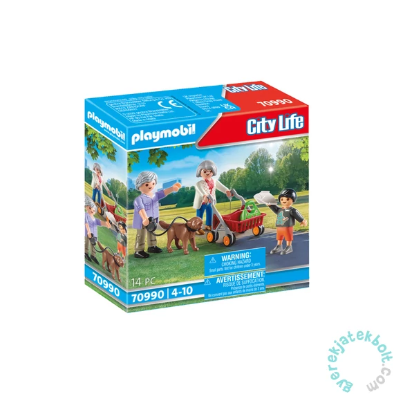 Playmobil - City Life - Nagyszülők unokával játékszett